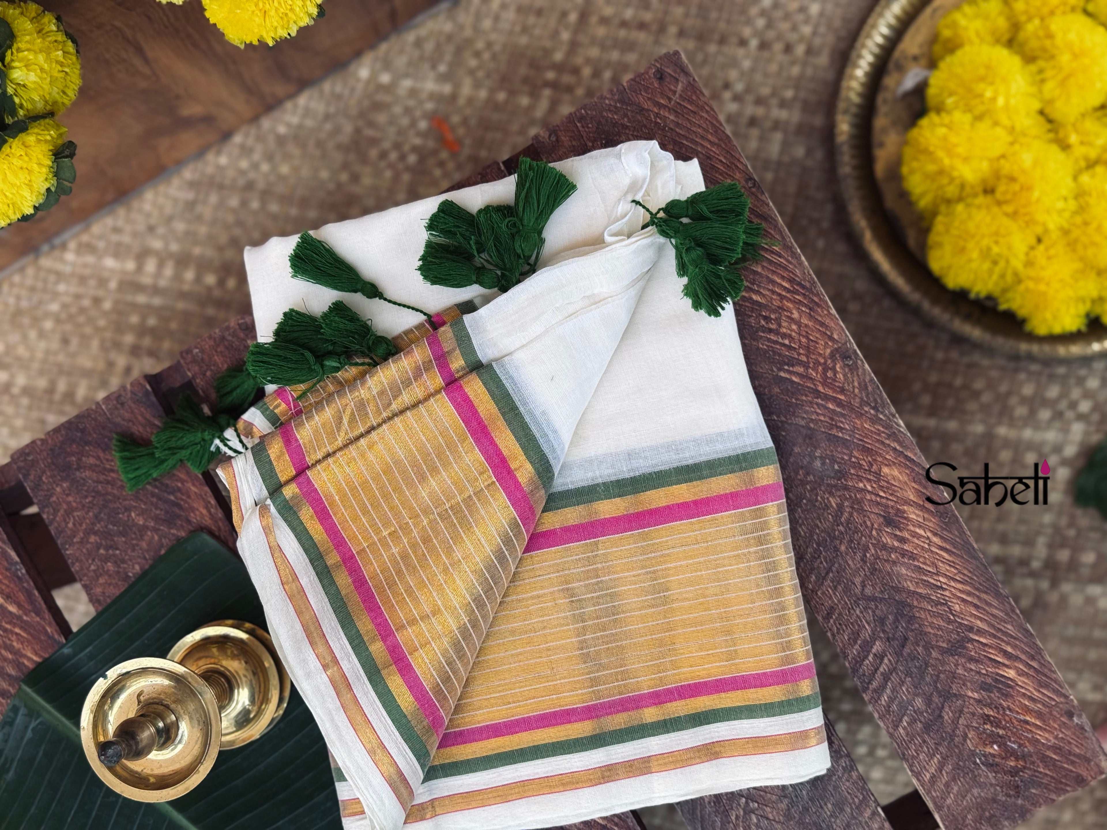 Cotton Saree (Code  - cSH03)