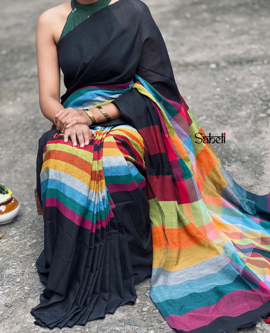 Cotton Saree (Code - cSH09)