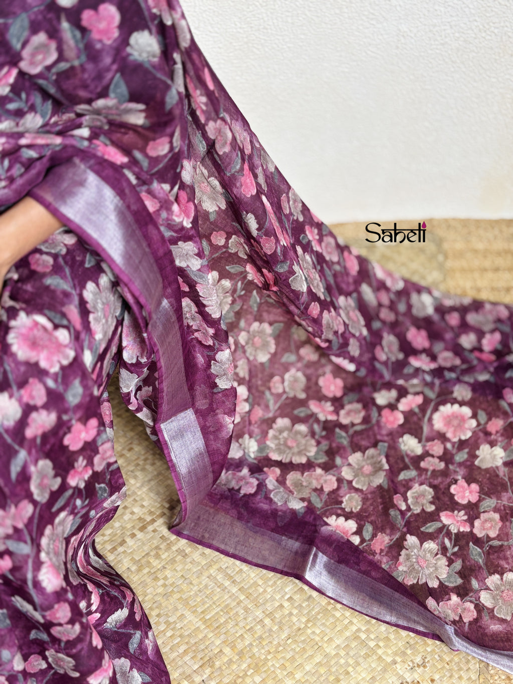 Semi Linen Saree (Code - lSH29)