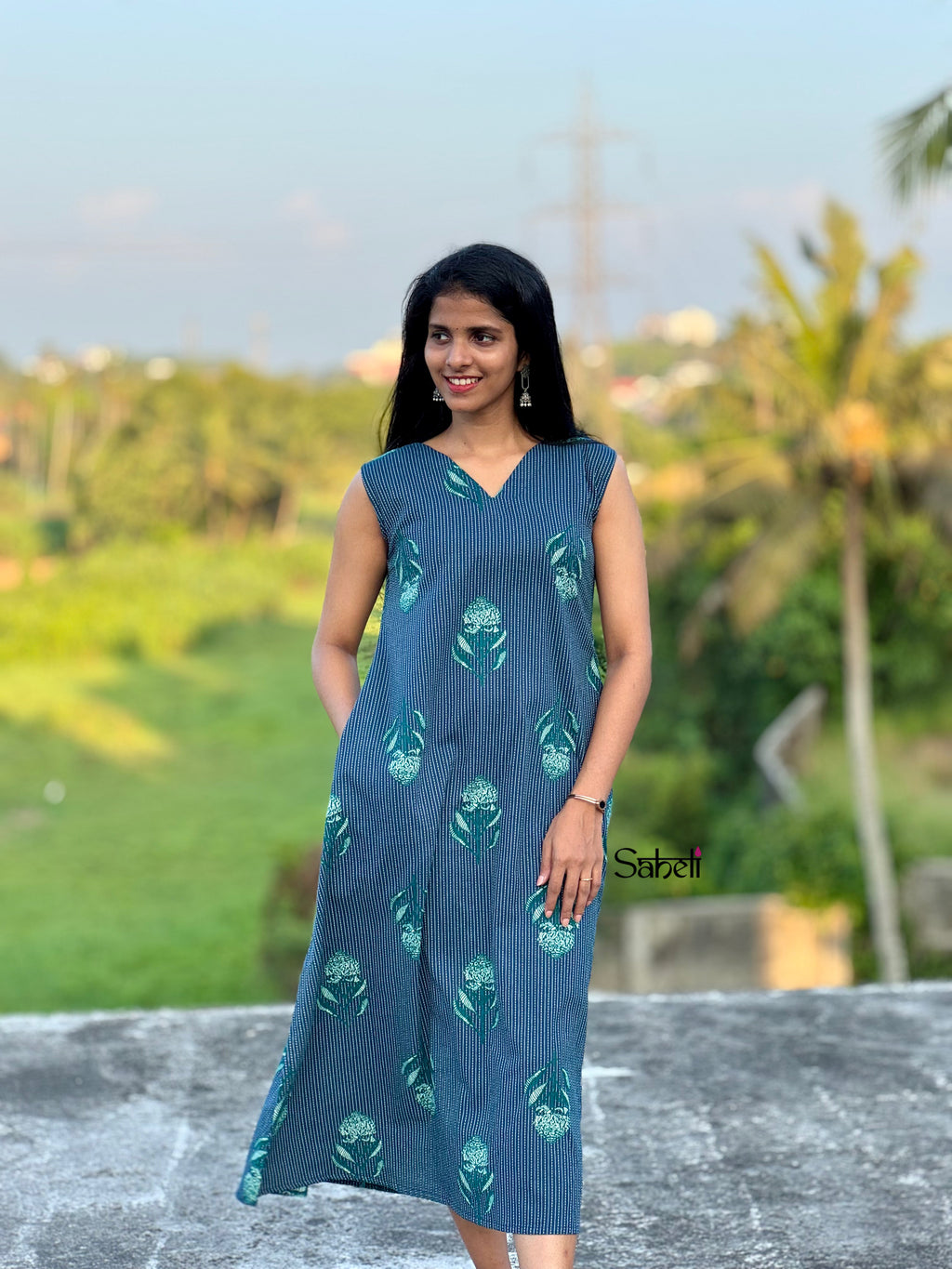 Dress (Code-129 SK )